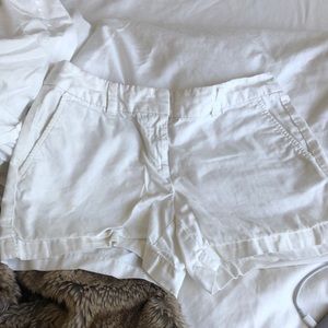 white LOFT shorts